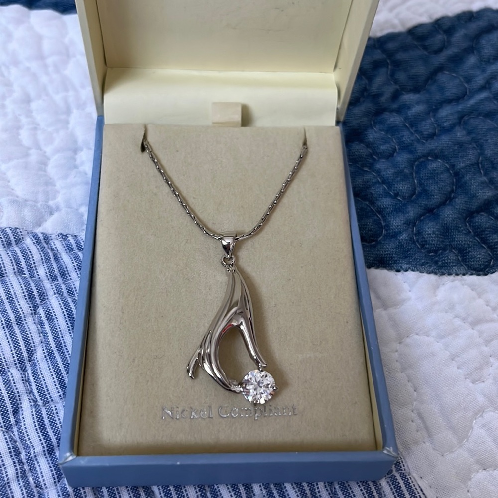Newbridge Silverware Crystal Promise Pendant
